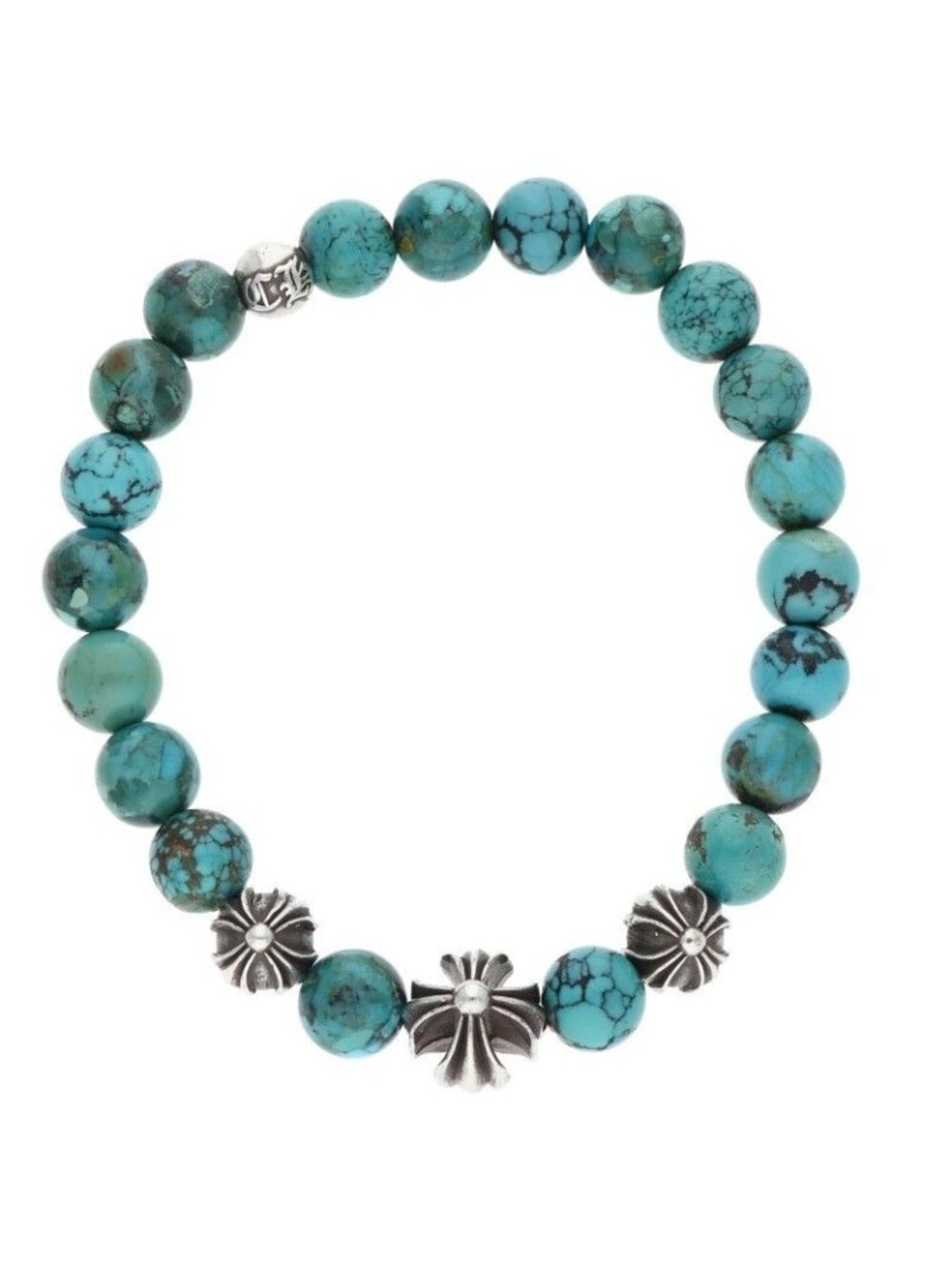 Chrome Hearts 8 Bead Bracelet 8 Turquoise